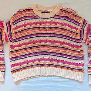 ZARA Women’s stripped knit sweater